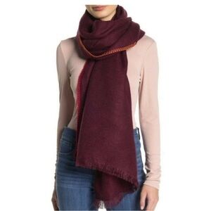 Elegant Burgundy Scarf